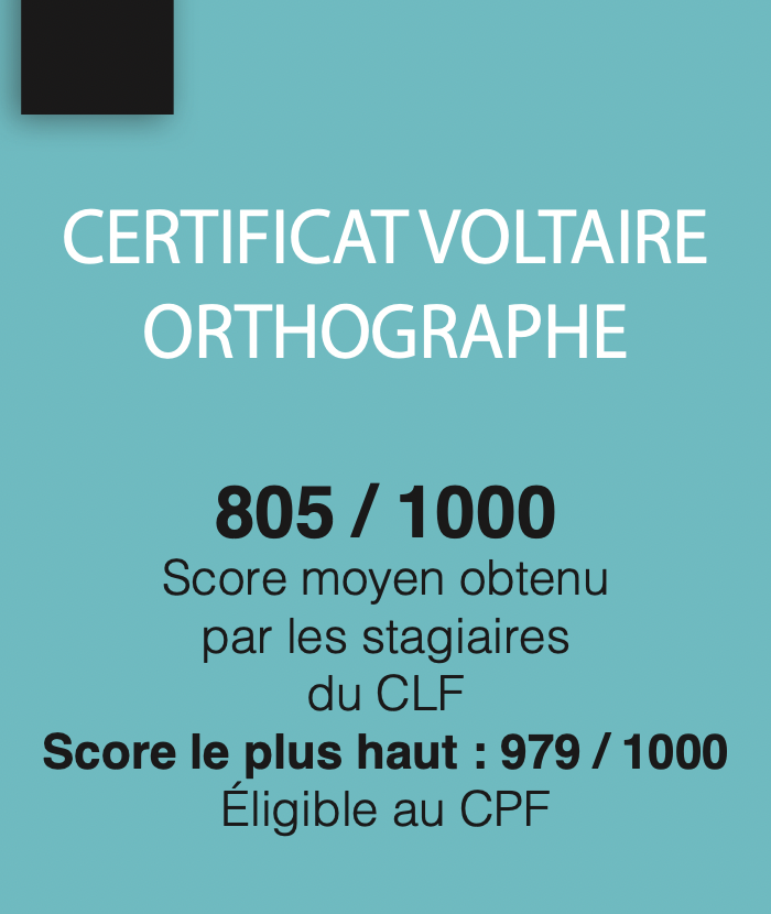 Reussite voltaire clf
